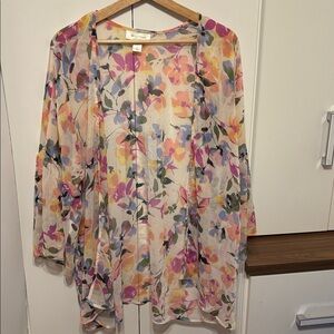 Womens motherhood, lightweight, kimono style cardigan - OS